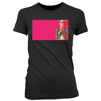 Amanda Tapping Women's Junior Cut Crewneck T-Shirt