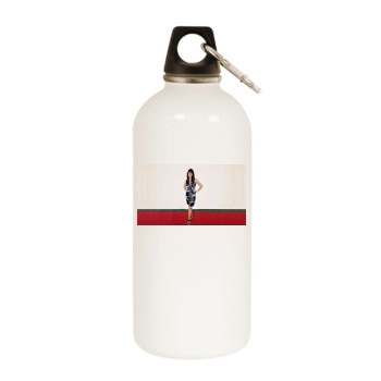 Amanda Tapping White Water Bottle With Carabiner