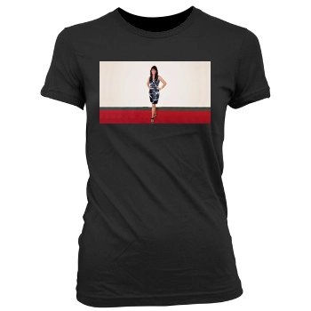 Amanda Tapping Women's Junior Cut Crewneck T-Shirt