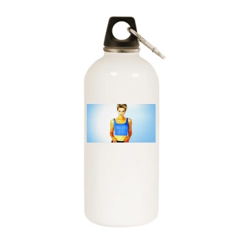 Amanda Tapping White Water Bottle With Carabiner