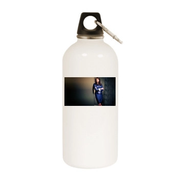 Amanda Tapping White Water Bottle With Carabiner