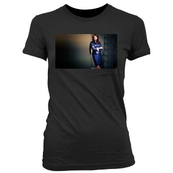 Amanda Tapping Women's Junior Cut Crewneck T-Shirt