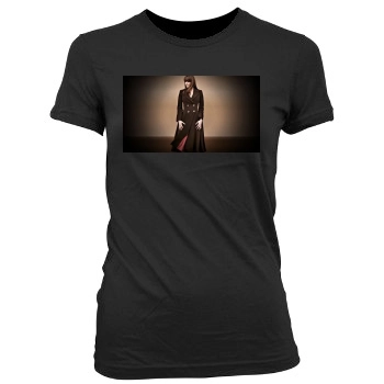 Amanda Tapping Women's Junior Cut Crewneck T-Shirt