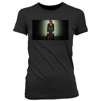 Amanda Tapping Women's Junior Cut Crewneck T-Shirt