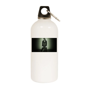 Amanda Tapping White Water Bottle With Carabiner