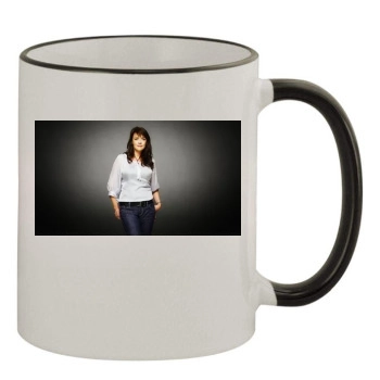 Amanda Tapping 11oz Colored Rim & Handle Mug