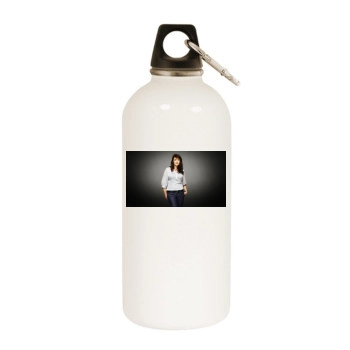 Amanda Tapping White Water Bottle With Carabiner