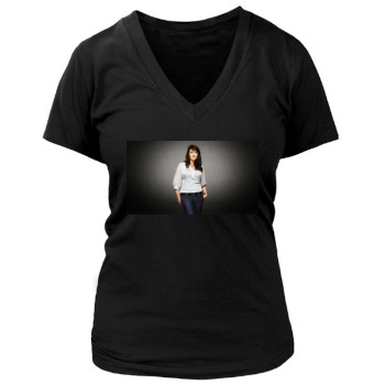 Amanda Tapping Women's Deep V-Neck TShirt