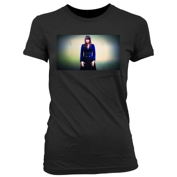 Amanda Tapping Women's Junior Cut Crewneck T-Shirt