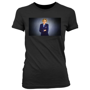 Amanda Tapping Women's Junior Cut Crewneck T-Shirt