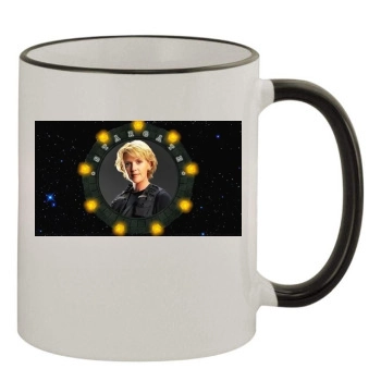 Amanda Tapping 11oz Colored Rim & Handle Mug