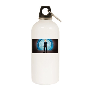 Amanda Tapping White Water Bottle With Carabiner