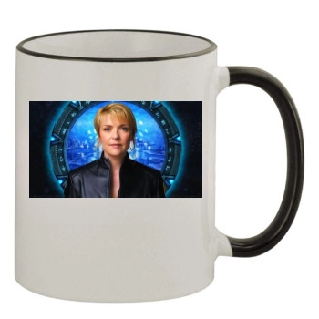 Amanda Tapping 11oz Colored Rim & Handle Mug