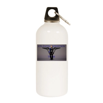 Amanda Tapping White Water Bottle With Carabiner