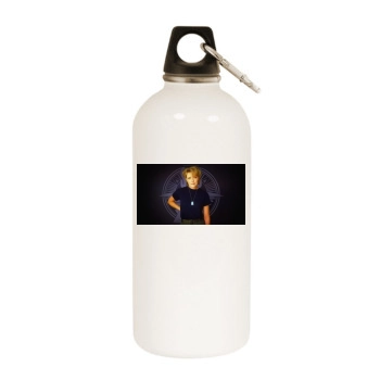 Amanda Tapping White Water Bottle With Carabiner