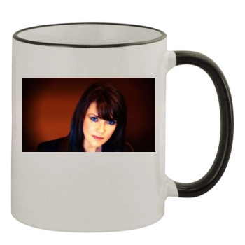 Amanda Tapping 11oz Colored Rim & Handle Mug