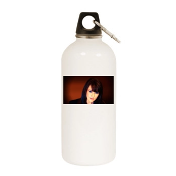 Amanda Tapping White Water Bottle With Carabiner