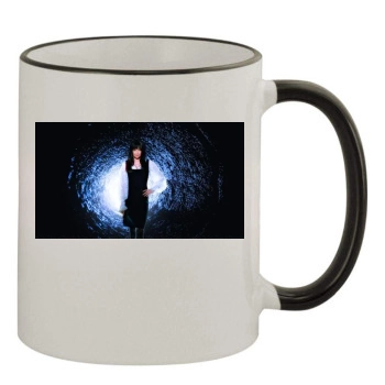 Amanda Tapping 11oz Colored Rim & Handle Mug