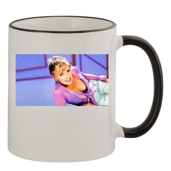 Amanda Tapping 11oz Colored Rim & Handle Mug