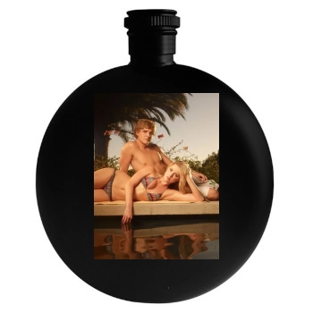 Amber Heard Round Flask