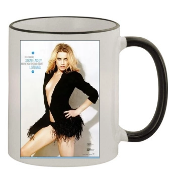 Amber Heard 11oz Colored Rim & Handle Mug