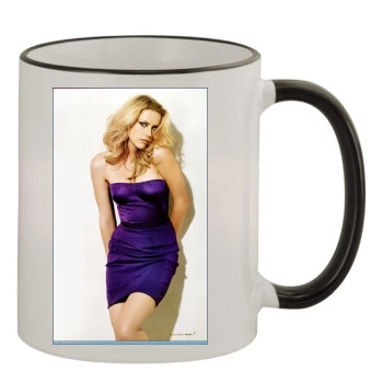 Amber Heard 11oz Colored Rim & Handle Mug