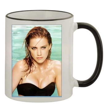 Amber Heard 11oz Colored Rim & Handle Mug