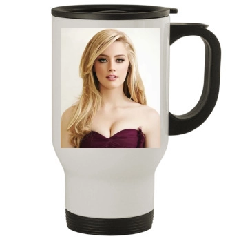 Amber Heard Stainless Steel Travel Mug