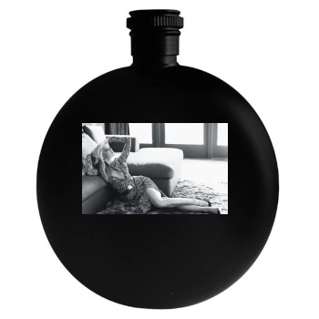 Amber Heard Round Flask