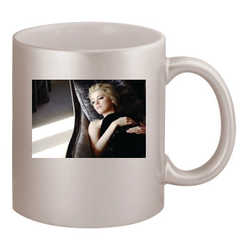 Amber Heard 11oz Metallic Silver Mug