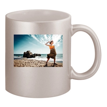 Amber Heard 11oz Metallic Silver Mug