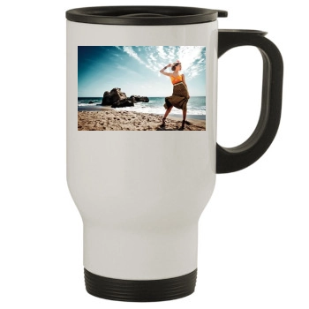 Amber Heard Stainless Steel Travel Mug