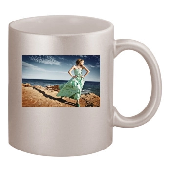 Amber Heard 11oz Metallic Silver Mug