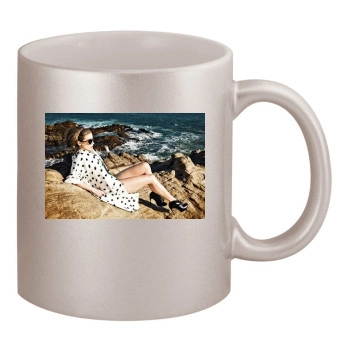 Amber Heard 11oz Metallic Silver Mug