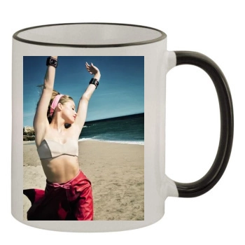 Amber Heard 11oz Colored Rim & Handle Mug