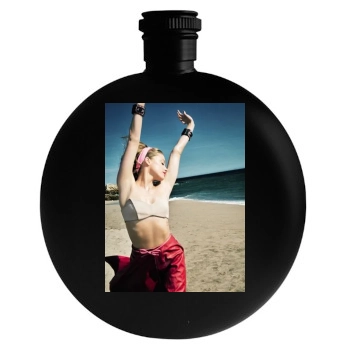 Amber Heard Round Flask