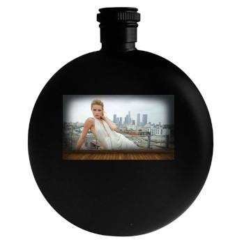 Amber Heard Round Flask