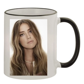 Amber Heard 11oz Colored Rim & Handle Mug