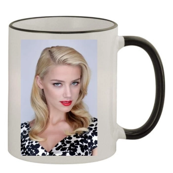 Amber Heard 11oz Colored Rim & Handle Mug