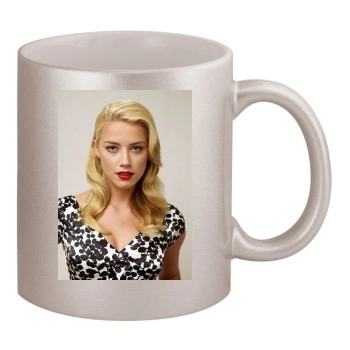 Amber Heard 11oz Metallic Silver Mug