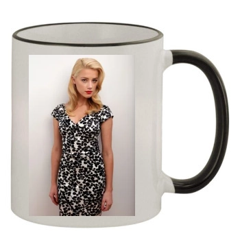 Amber Heard 11oz Colored Rim & Handle Mug