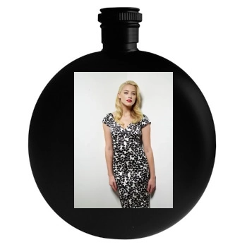 Amber Heard Round Flask