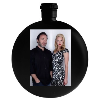 Amber Heard Round Flask