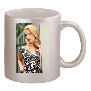 Amber Heard 11oz Metallic Silver Mug