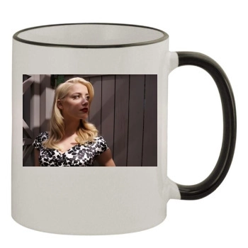 Amber Heard 11oz Colored Rim & Handle Mug