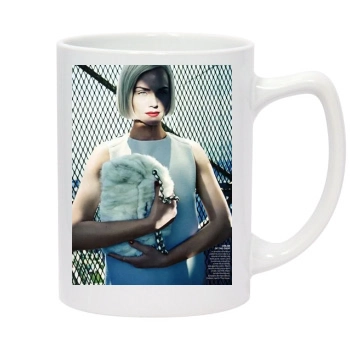 Amber Valletta 14oz White Statesman Mug