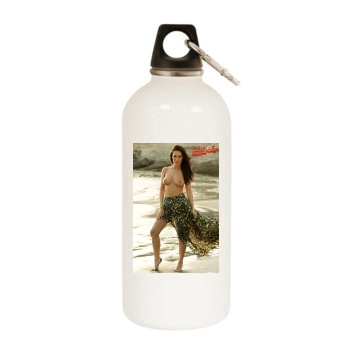 Amii Grove White Water Bottle With Carabiner