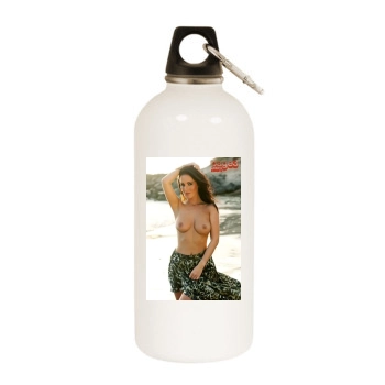 Amii Grove White Water Bottle With Carabiner