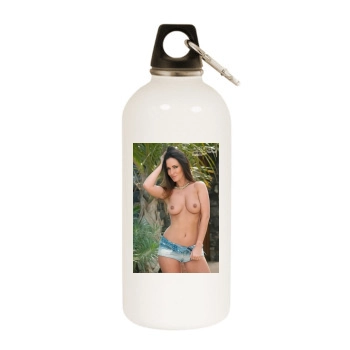 Amii Grove White Water Bottle With Carabiner