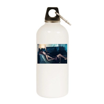 Amy Adams White Water Bottle With Carabiner